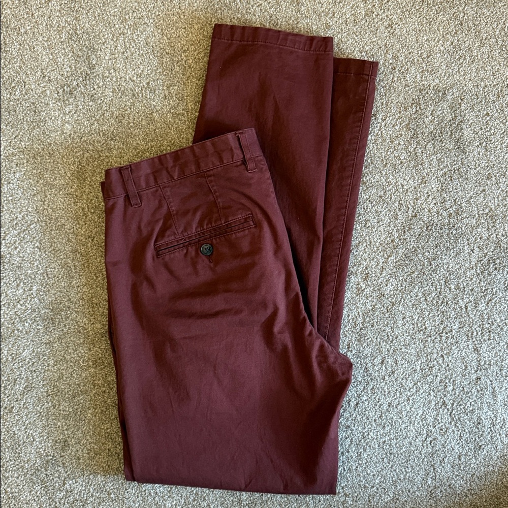 RW&CO. Men's Maroon Chino Pants